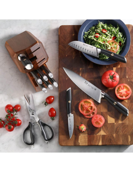 Juego de cuchillos Cangshan L Series 12 piezas acero forjado