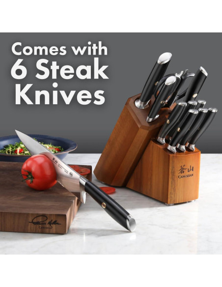 Juego de cuchillos Cangshan L Series 12 piezas acero forjado