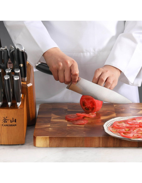 Juego de cuchillos Cangshan L Series 12 piezas acero forjado
