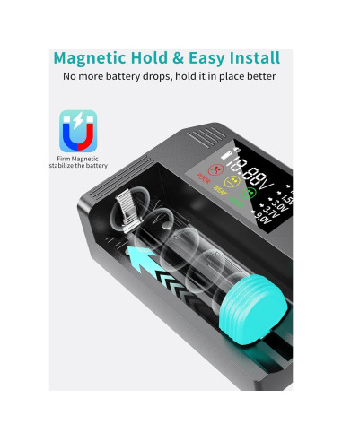 Probador de Baterías Digital Dlypow DB1 con Pantalla LCD