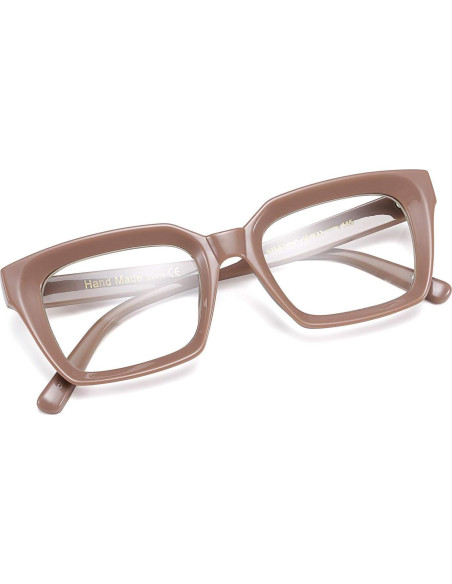 Montura de Gafas Cuadrada Gruesa FEISEDY B2461 para Mujeres