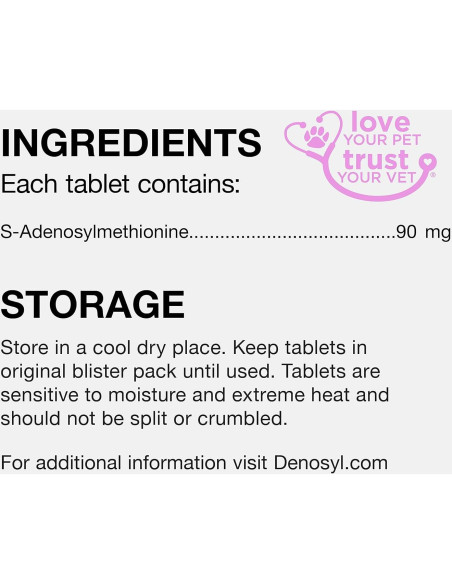 Suplemento Hepático y Cerebral Nutramax Denosyl 30 Tabletas