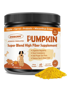 Suplemento de Fibra para Perros ZEBORA 300g - Calabaza y Probioticos