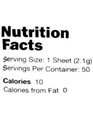 Hojas de Nori Orgánico Crudo 50 Unidades - RawNori