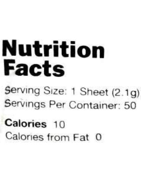 Hojas de Nori Orgánico Crudo 50 Unidades - RawNori