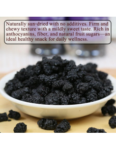 Moras Negras Secas DOZO 280g Snack Natural Sin Azúcar 2