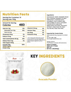 Polvo Saborizante de Té de Burbuja Aguacate Fanale 1 kg 2