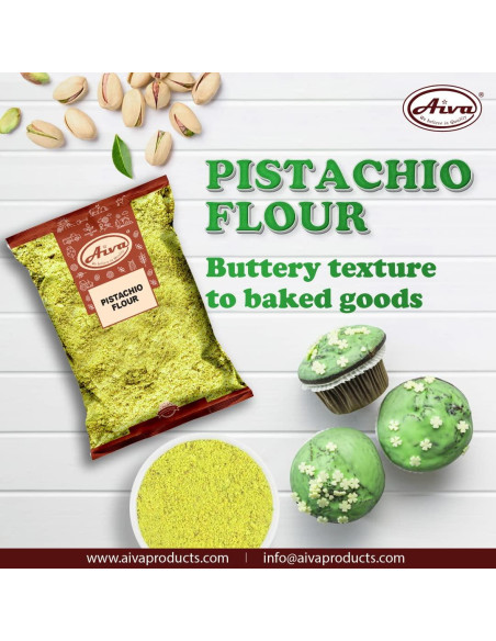 Harina de Pistacho Aiva 907 g - Molido Fino para Hornear