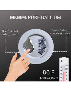 Metal Líquido de Galio 100g 99.99% Puro - Seguro y No Tóxico 2