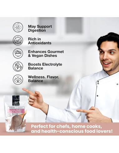 Sal Negra Kala Namak The Spice Lab 0.45 kg Vegana Sin Gluten