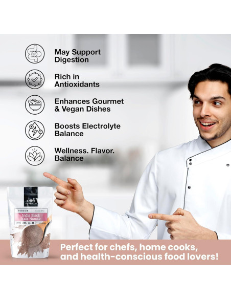 Sal Negra Kala Namak The Spice Lab 0.45 kg Vegana Sin Gluten