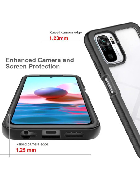 Funda Bumper Doble Capa Xiaomi Poco M5s - Negro