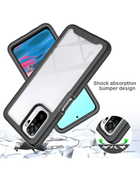 Funda Bumper Doble Capa Xiaomi Poco M5s - Negro