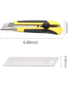 Cuchillo Utility T TOVIA 25MM con 20 Hojas SK5 Reemplazables 2