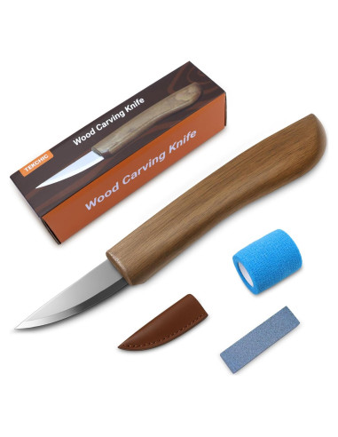 Cuchillo de Tallado en Madera TEKCHIC LWT-01 con Funda
