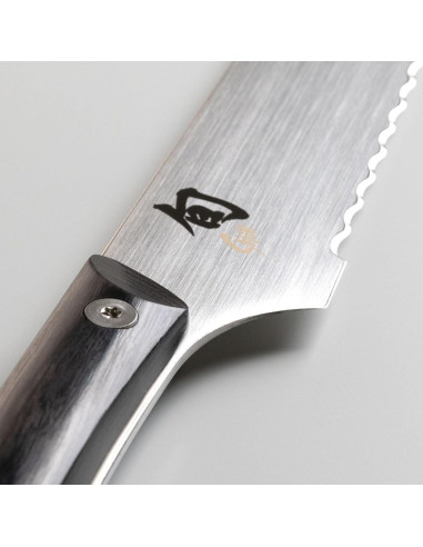 Cuchillo de Pan Shun Kazahana 22.86 cm Acero Inoxidable Pakkawood