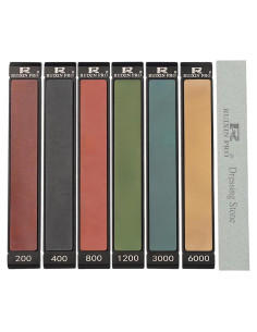 6 Piedras de Afilar de Diamante RUIXIN PRO Granos 200-6000