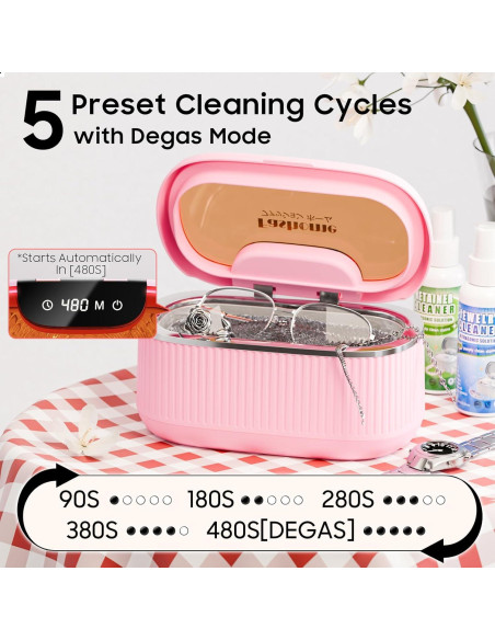 Limpiador Ultrasónico Fashome 550ml Digital con Soporte Limpiador Ultrasónico Fashome 550ml Digital con Soporte