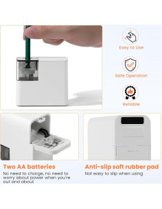 Sacapuntas Eléctrico ZQS a Batería para Lápices 6-8mm 2