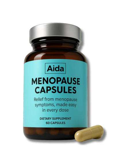Cápsulas Aida Menopausia - Suplemento Hormonal con Ashwagandha y Maca - 60 Cápsulas