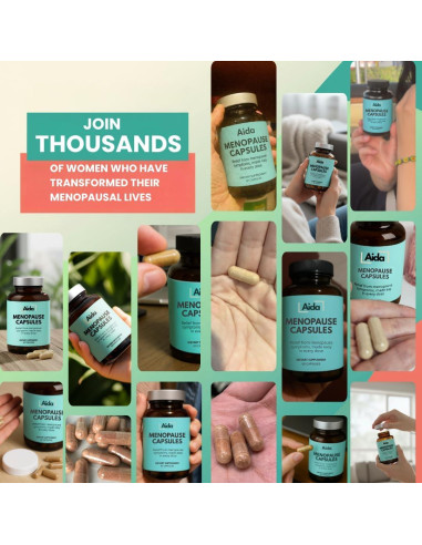 Cápsulas Aida Menopausia - Suplemento Hormonal con Ashwagandha y Maca - 60 Cápsulas