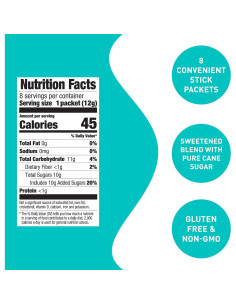 Polvo de Matcha Endulzado Aiya - 8 Stick Individuales 95g 2