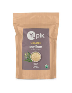 Psyllium Orgánico Yupik 680 g - Fibra Soluble, Sin Gluten