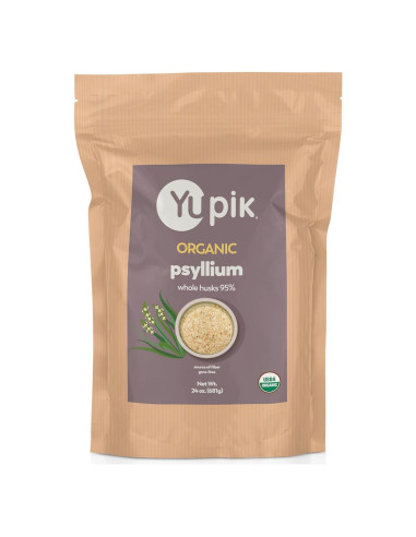 Psyllium Orgánico Yupik 680 g - Fibra Soluble, Sin Gluten