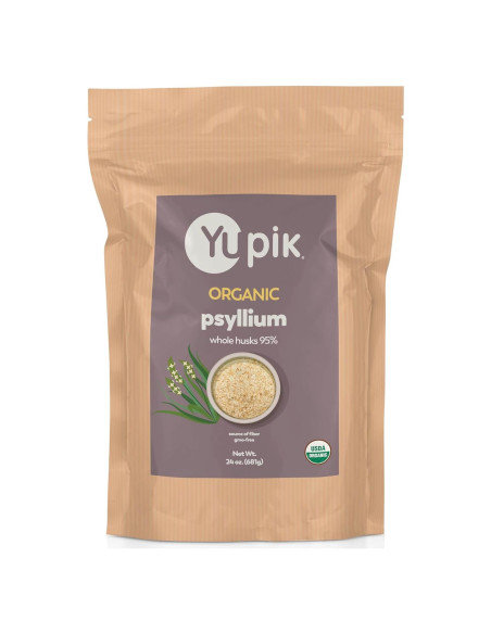 Psyllium Orgánico Yupik 680 g - Fibra Soluble, Sin Gluten