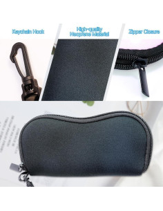 Estuche Kawaii para Gafas PERFECTSIGHT Neopreno Negro 2