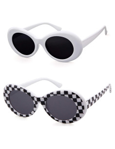 Gafas de Sol Retro Ovaladas GIFIORE UV400 Unisex - Paquete de 2