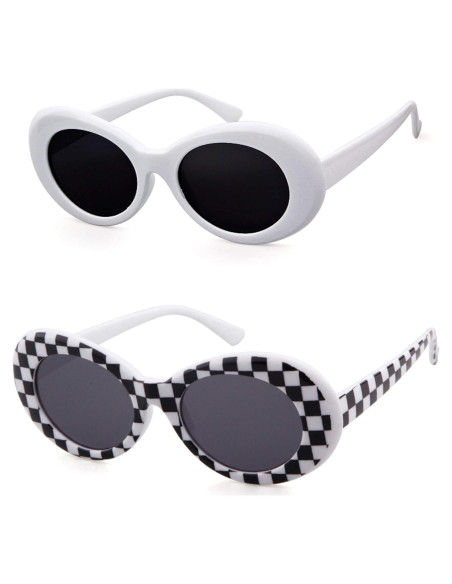 Gafas de Sol Retro Ovaladas GIFIORE UV400 Unisex - Paquete de 2