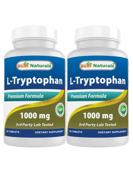 L-Triptófano 1000 mg Mejores Naturales 60 Tabletas