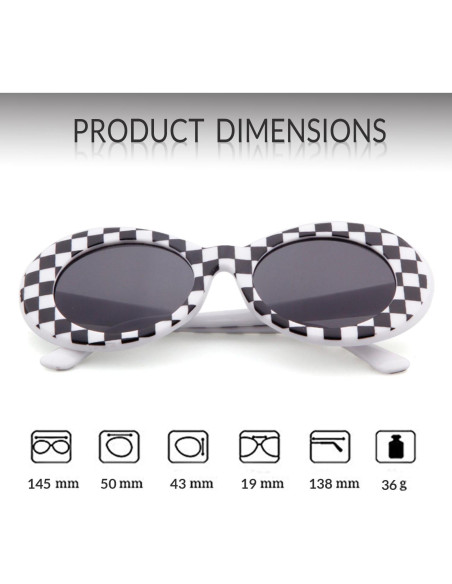 Gafas de Sol Retro Ovaladas GIFIORE UV400 Unisex - Paquete de 2