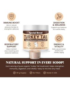 Hongo Cola de Pavo Orgánico Special Breed 60g - Suplemento para Perros y Gatos 2