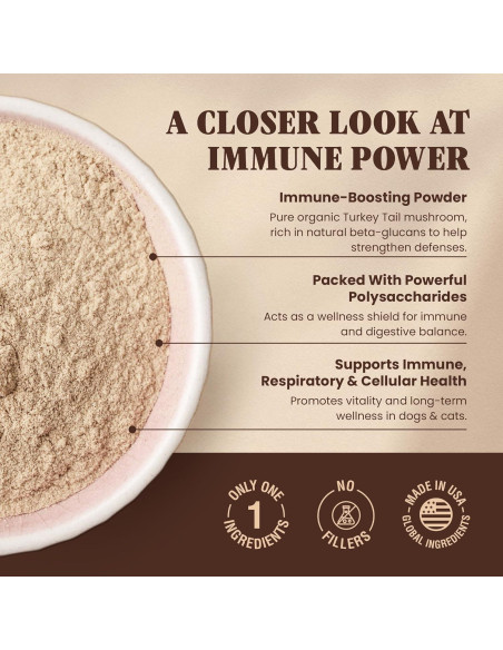 Hongo Cola de Pavo Orgánico Special Breed 60g - Suplemento para Perros y Gatos