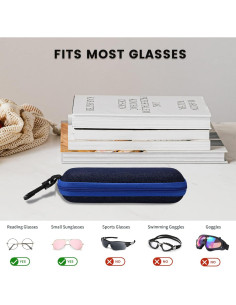 Estuche de Gafas Portátil Molshine Mezclilla 3 Piezas 2