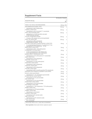 Extractos Antioxidantes Andrew Lessman 30 Cápsulas - Polifenoles Naturales