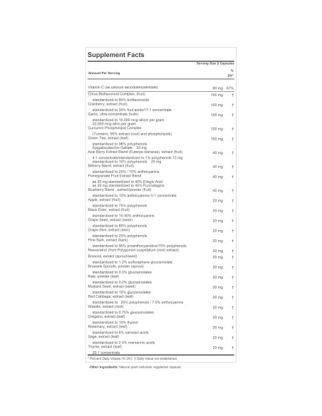 Extractos Antioxidantes Andrew Lessman 30 Cápsulas - Polifenoles Naturales