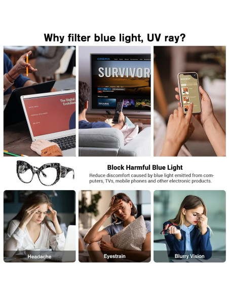 Gafas de Sol VOOGLAM Ojos de Gato Anti UV y Luz Azul VFP0183 Gafas de Sol VOOGLAM Ojos de Gato Anti UV y Luz Azul VFP0183