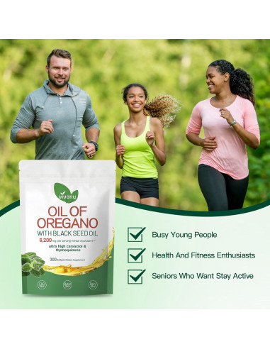 Cápsulas de Aceite de Orégano Orgánico VivoNu 300 Pcs