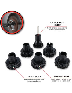 Kit Reacondicionamiento Cubos Rueda Performance Tool W80105 - 5 Almohadillas 2