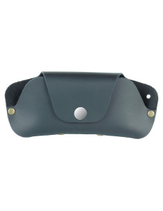 Estuche de Gafas de Cuero Genuino Toprank - Delgado y Ligero