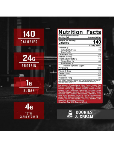 Bebida de Proteína 5% Nutrition Shake Time 24g Galletas y Crema