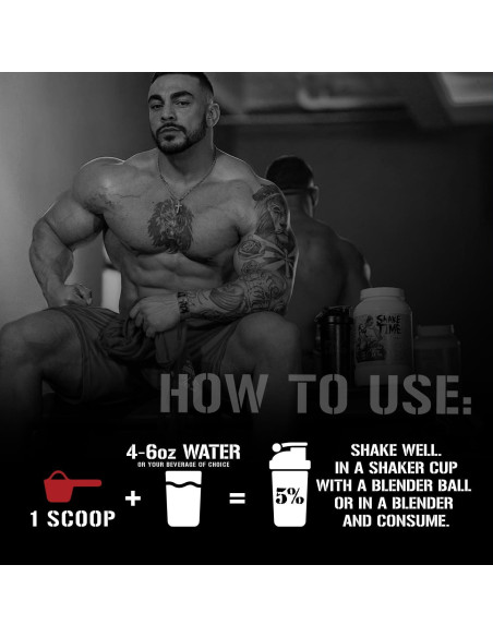 Bebida de Proteína 5% Nutrition Shake Time 24g Galletas y Crema