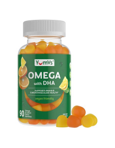 Gomitas Veganas Omega 3 YumVs - 90 Unidades - Limón y Naranja
