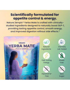 Zempic Yerba Mate Polvo Instantáneo Durazno Mango 30 Porciones 2