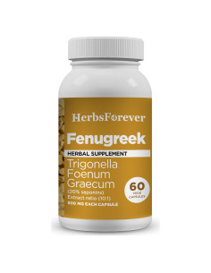 Fenogreco HerbsForever - Extracto 800 mg, 60 Cápsulas Vegetales