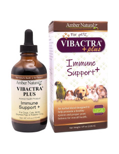 Suplemento Herbal Vibactra Plus Amber NaturalZ 118ml para Mascotas
