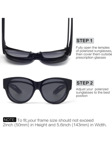 Gafas de sol polarizadas Face Shadow para usar sobre gafas UV400 Gafas de sol polarizadas Face Shadow para usar sobre gafas UV400